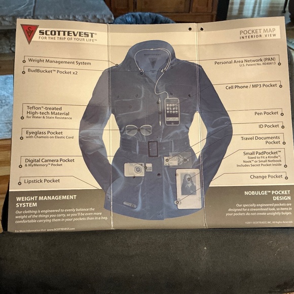 Scottevest Molly Jacket Olive-L - Picture 7 of 7